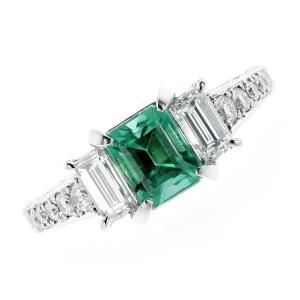 ツァボライト 2.31ct ダイヤモンド 0.30ct プラチナ PT900 リング 11号