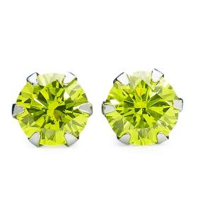 ダイヤモンド ピアス 0.20〜0.29ct(Total) VVS〜SI-イエローグリーン- Pt 保証書付