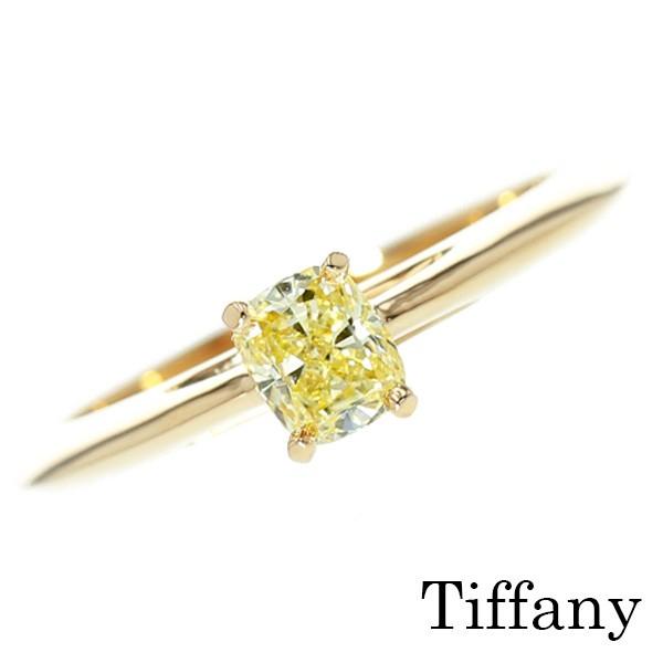 ティファニー TIFFANY &amp; CO./クッションカットリング 【中古】 0.28ct VVS1 ...