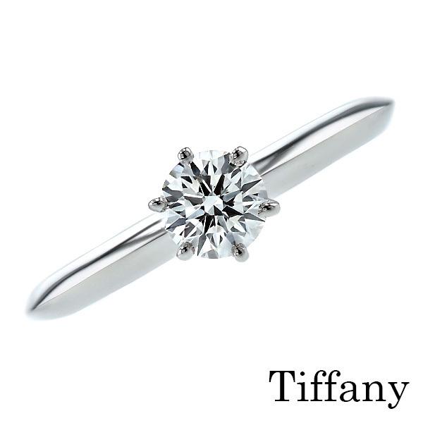 ティファニー TIFFANY &amp; CO. / ソリティア リング 【中古】 0.44ct VS1 H...