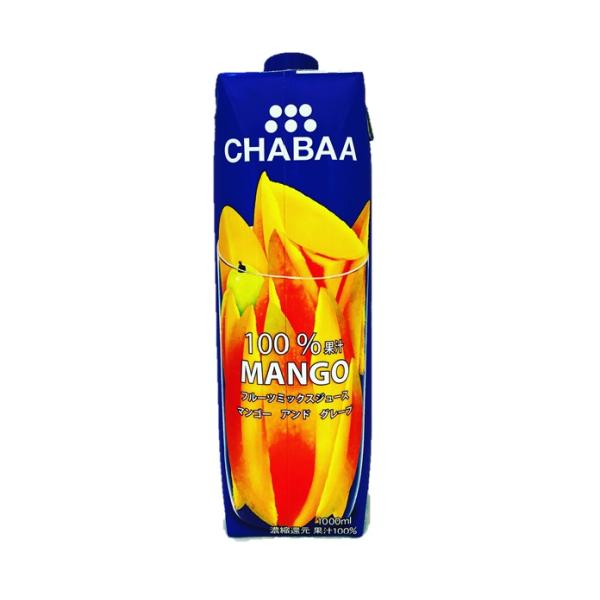 CHABAA(チャバ)100%ミックスジュース　マンゴーアンドグレープ 1000ml