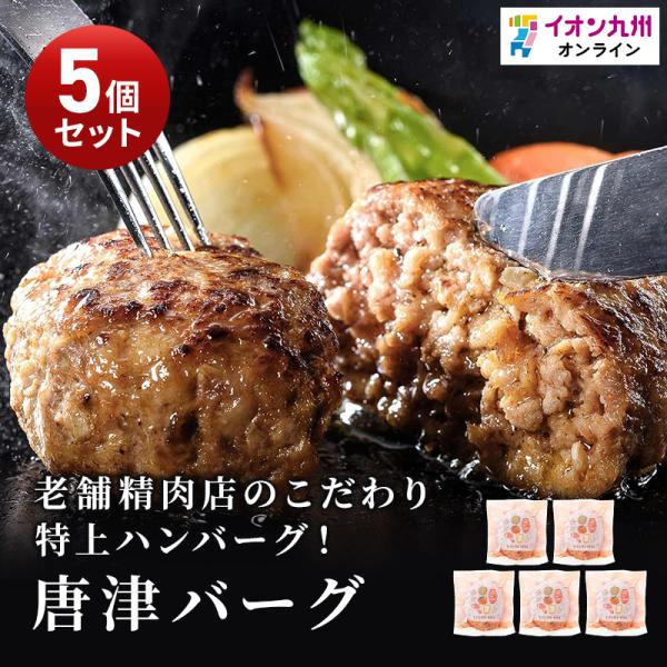 唐津バーグ 140g×5個 ハンバーグ 佐賀県産黒毛和牛 九州産 牛肉 極上ハンバーグ