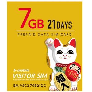 日本通信 b-mobile VISITOR SIM 7GB/21 days イオンモバイル