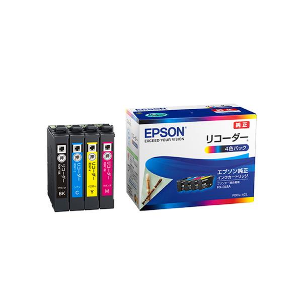EPSONインクカートリッジ　４色パック　エプソン　リコーダー　RDH-4CL