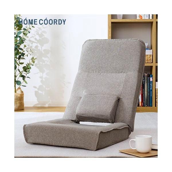 フロアチェア 座椅子 ホームコーディ 腰サポートフロアチェア ブラウン HC-KSFC0502AT2...