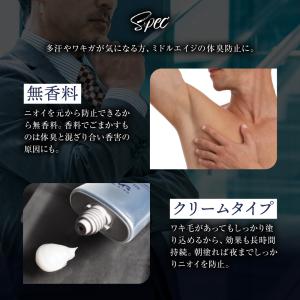 デオドラントクリーム 薬用 制汗剤 無香料 ワ...の詳細画像5