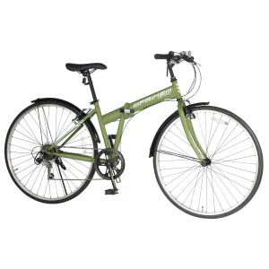 アルミクロスバイク自転車本体 6段変速 reise 700C エアポンプ付き