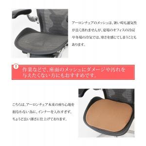 アーロンチェア用座面クッション 寒い冬やエアコ...の詳細画像1