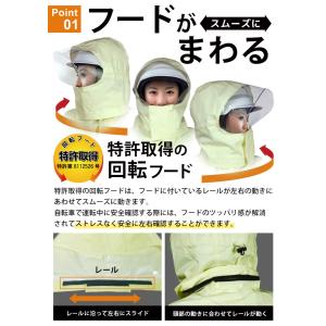 レインコート レディース 自転車 スクール レ...の詳細画像2