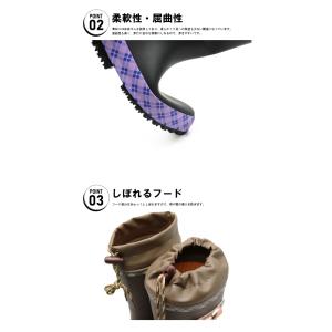 レインブーツ 長靴 キッズ ジュニア 防寒 フ...の詳細画像2