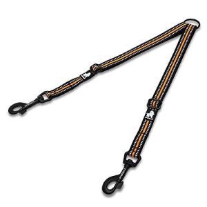 cocomall 犬用リード 2頭引き リード ペット用品 小型  中型  大型犬適用 牽引ロープ 散歩ひも 二匹の犬 多頭飼い お出かけ用 便利 丈