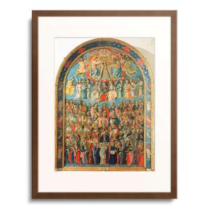 コジモ・ロッセッリ Cosimo Rosselli 「Coronation of the Virgin and the Holy Hierarchy. Coronation of the Virgin and the Holy Hierarchy.」｜afloprint