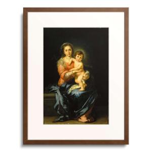 バルトロメ・エステバン・ペレス・ムリーリョ Bartolome Esteban Perez Murillo 「聖母子像 Madonna with child.」｜afloprint