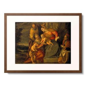 パオロ・ヴェロネーゼ Paolo Veronese (Paolo Cagliari, Paolo Caliari) 「The Holy Family with St. Elizabeth and John the Baptist.」｜afloprint