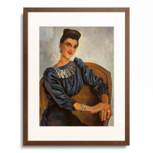 ディエゴ・リベラ Diego Rivera 「Lady in a blue dress.」