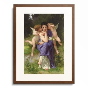 キャンバス プリントアート ブーグロー ファーストキス 絵画 額付 インテリア Amazon.co.jp: キャラクターポスター西洋絵画『ファーストキス