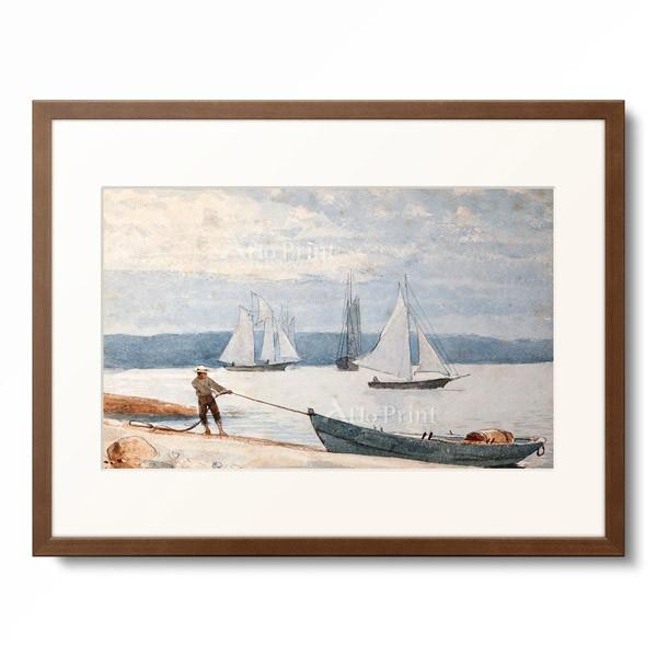 ウィンスロー・ホーマー Winslow Homer 「Pulling the Dory. 1880」