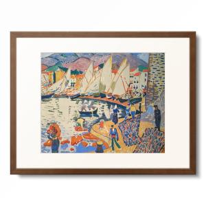 アンドレドラン　港　1905年　額装　絵画 アンドレドラン 港 1905年 額装 絵画 アンドレ・ドラン（Andre