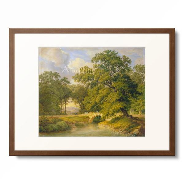 Anton Radl 「Forest landscape with little bridges.」