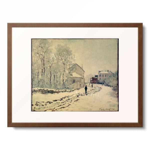 クロード・モネ Claude Monet 「Neige a Argenteuil」