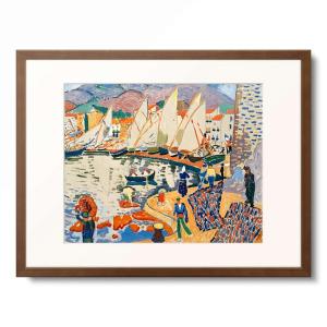 アンドレドラン　港　1905年　額装　絵画 アンドレドラン 港 1905年 額装 絵画 アンドレ・ドラン 「港に