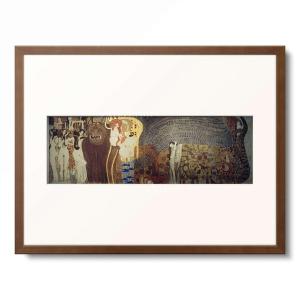 Klimt『水蛇Ⅰ』 グスタフ・クリムト 名画ポスター 86㎝×33㎝ 額装付 Klimt『水蛇Ⅰ』 グスタフ・クリムト 名画ポスター 86㎝×33