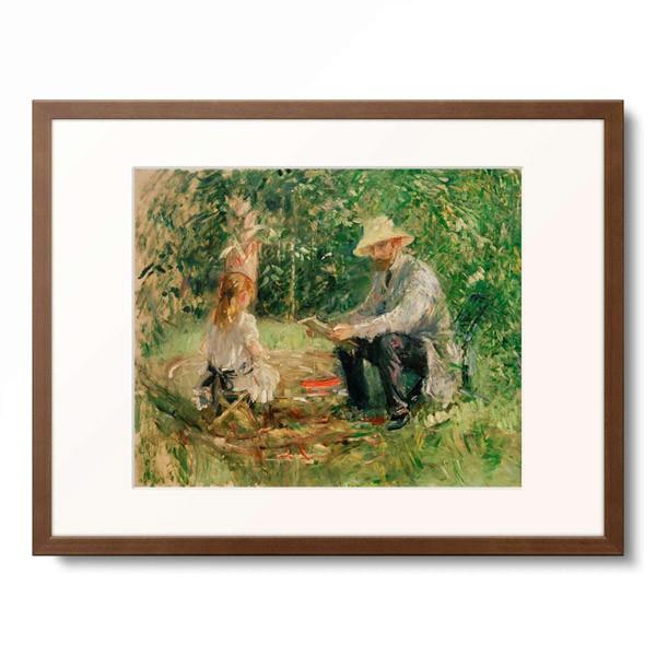 ベルト・モリゾ Berthe Morisot 「Eugene Manet et sa fille a...