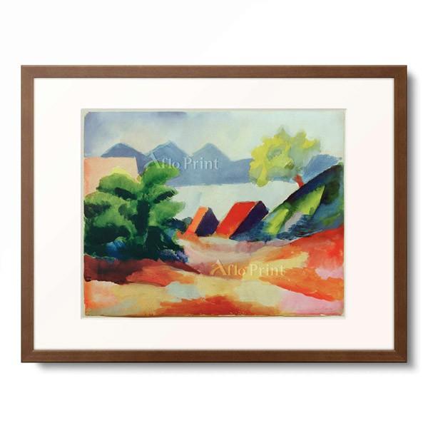 アウグスト・マッケ August Macke 「Am Thuner See I, 1913.」