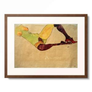 エゴン・シーレ Egon Schiele 「Schwarzhaariges Madchen mit