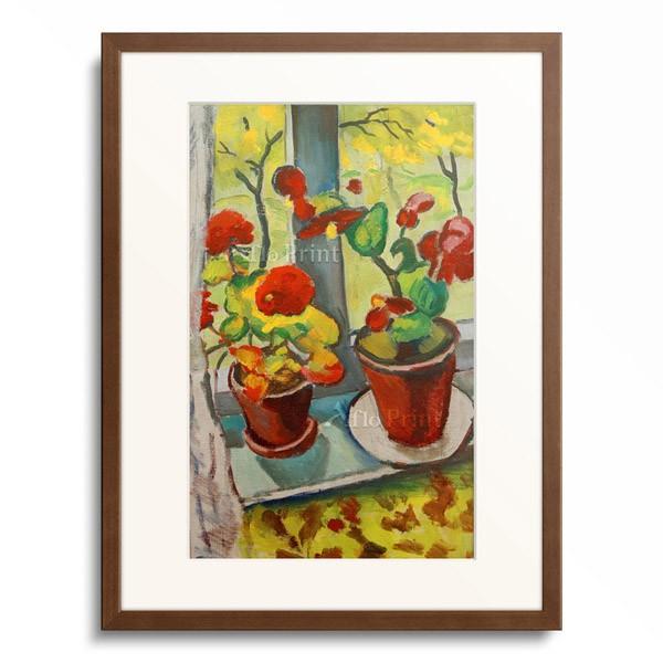 アウグスト・マッケ August Macke 「Blumen am Fenster (Begonie...