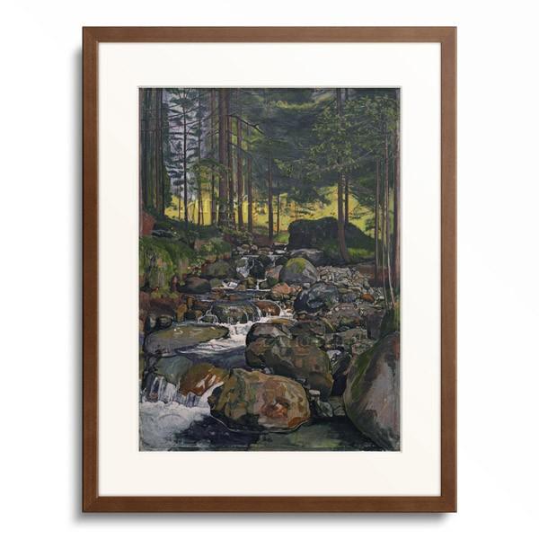 フェルディナント・ホドラー Ferdinand Hodler 「Forest with Mounta...