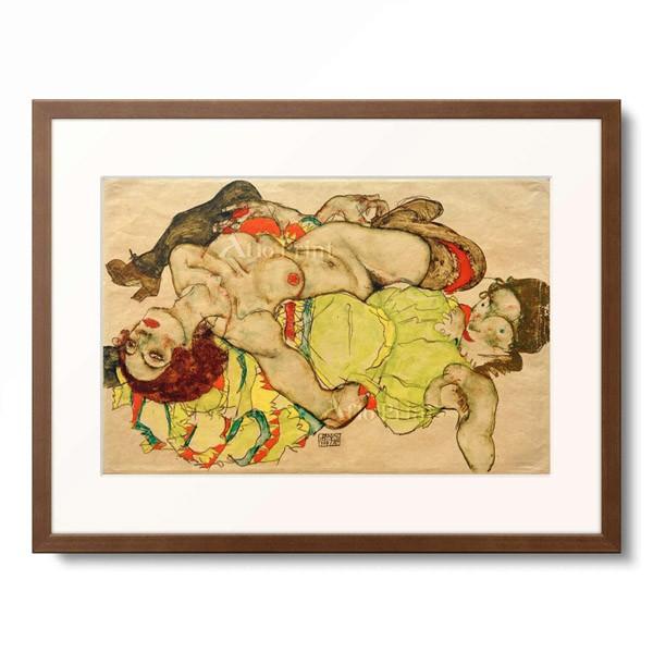 エゴン・シーレ Egon Schiele 「Weibliches Liebespaar」