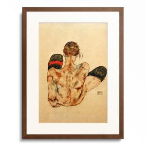 エゴン・シーレ Egon Schiele 「Reclining Woman with Blond Hair