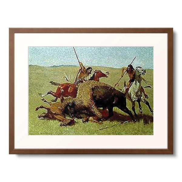 フレデリック・レミントン Frederic Remington 「Indianshunting bu...