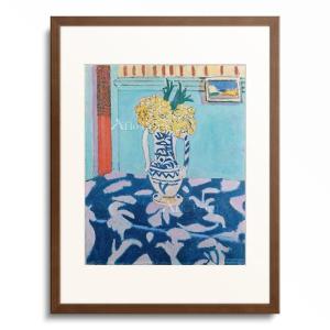 マティス・アンリ、果物と花と「ダンス」の絵、版上サイン、新品額・額装付き デイジーの花 【10号】 アンリ・マティス 【 額縁が選べる 額