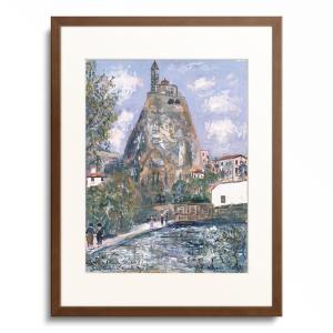 送料無料】絵画：モーリス・ユトリロ「ミミパンソンの家