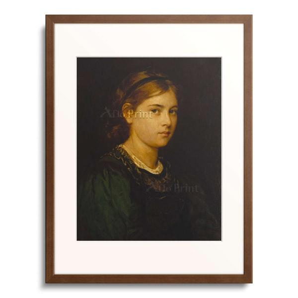 フランツ・デフレガー Franz Defregger 「Portrait of a Girl. 18...