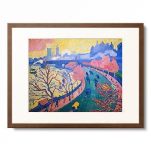 アンドレドラン 港 1905年 額装 絵画 アンドレ・ドラン（Andre