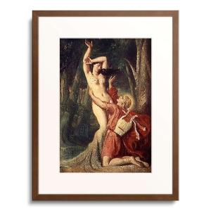ブレットシュナイデル 「夢」 油彩画 大型額装品 / 時代 油彩人物画 裸婦 -