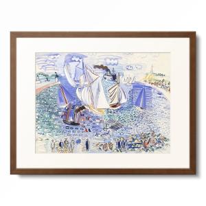 ラウル・デュフィ 作品 港と噴水のコンポジション 洋画複製 絵画