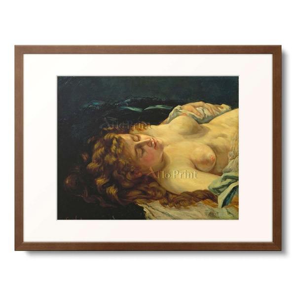 ギュスターヴ・クールベ Gustave Courbe 「Sleeping female with r...