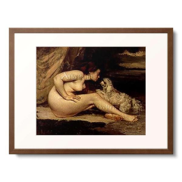 ギュスターヴ・クールベ Gustave Courbe  「Nackte Frau mit Hund ...