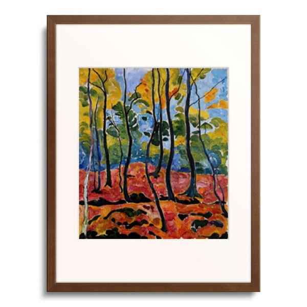 ハインリヒ・ナウエン Heinrich Nauen 「Forest in autumn. 1911」