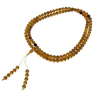 ミャンマー産 天然琥珀 バーマイト ブレスレット 約11mm ゴールド babr