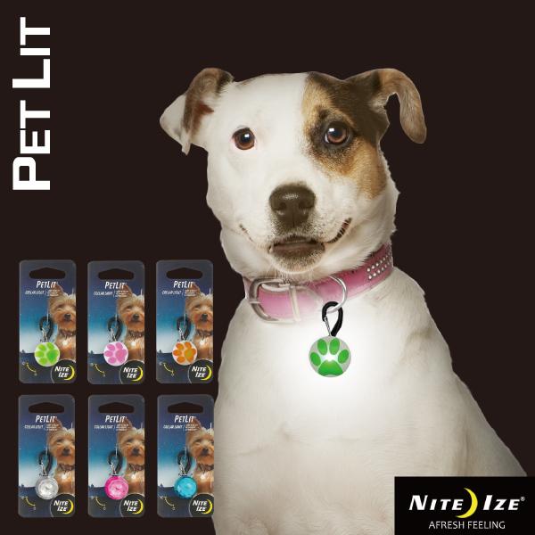 セーフティライト LEDライト お散歩 お出かけ 犬　安全　NITE IZE PET LIT（セーフ...