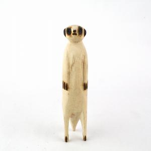 木彫動物 ミーアキャット 小 前向きの商品画像