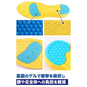 インソール スポーツ 衝撃吸収 ゲルクッション...の詳細画像2