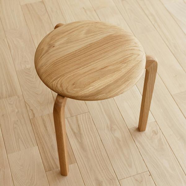 LISCIO Stool [ oak ][スツール オーク 木製 国産 日本製 Made in Ja...