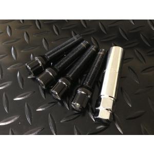 ジャメックス ロックボルト 17HEX M14×1.5 60°　テーパー ブラック 首下：50mm ...