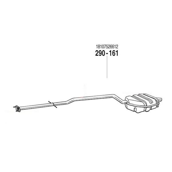 ARM 補修用 R/マフラー BMW MINI ミニ ワン (R50) 00〜06 RA16 1.6...